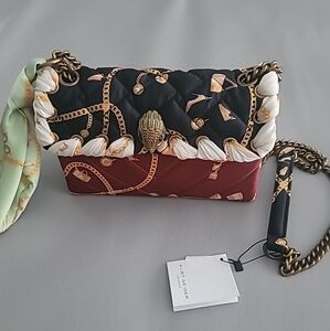 💫Kurt Geiger Medium Kensington With A Scarf Nylon Shoulder Crossbody Bag💫